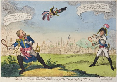 The Corsican Shuttlecock by George Cruikshank